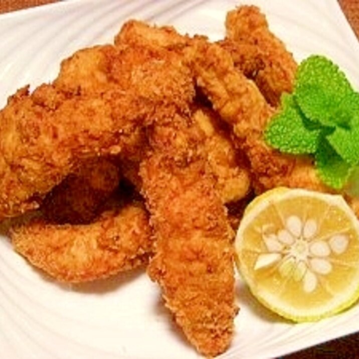 一発衣でサックリ簡単ササミの揚げ物 レシピ 作り方 By ブルーボリジ 楽天レシピ
